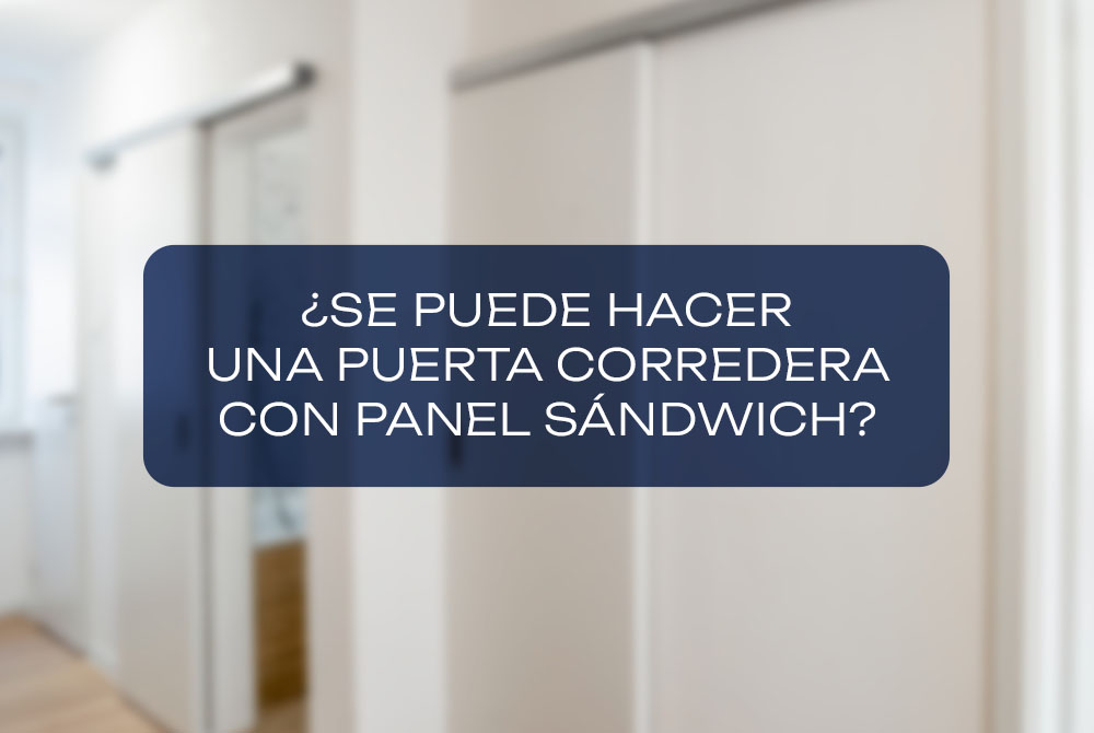 como hacer puerta corredera panel sandwich